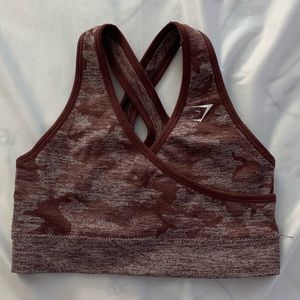 Gymshark Camo Seamless- Berry Red